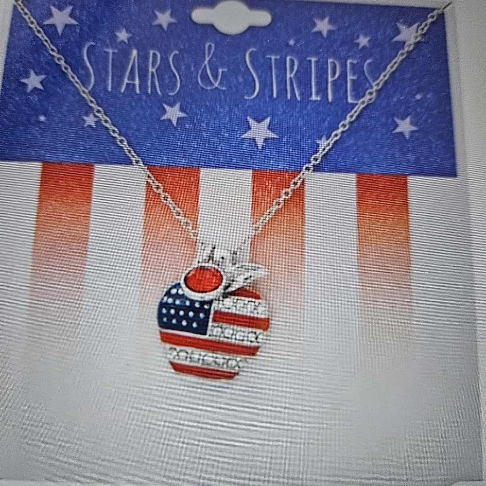 Stars & Stripes Patriotic Necklace